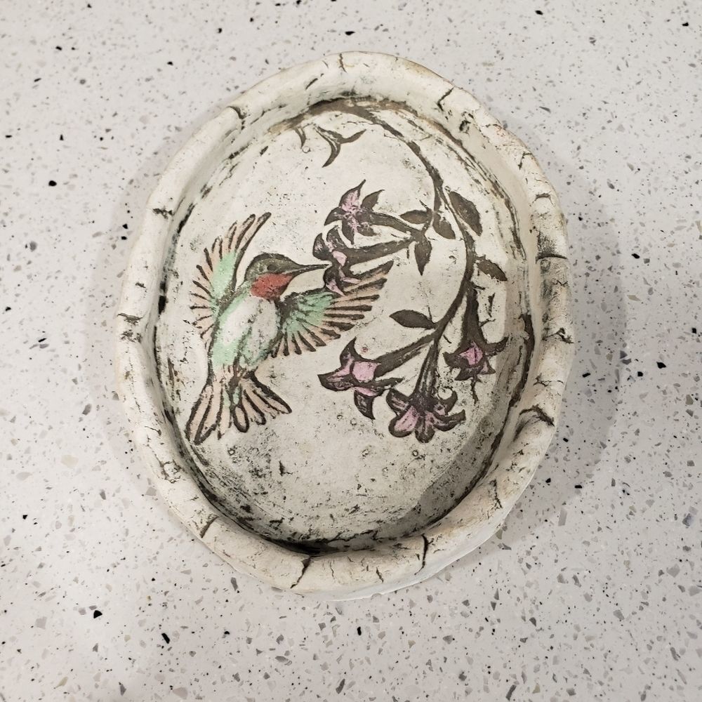 Shapes of Clay Humming Bird Catch All
